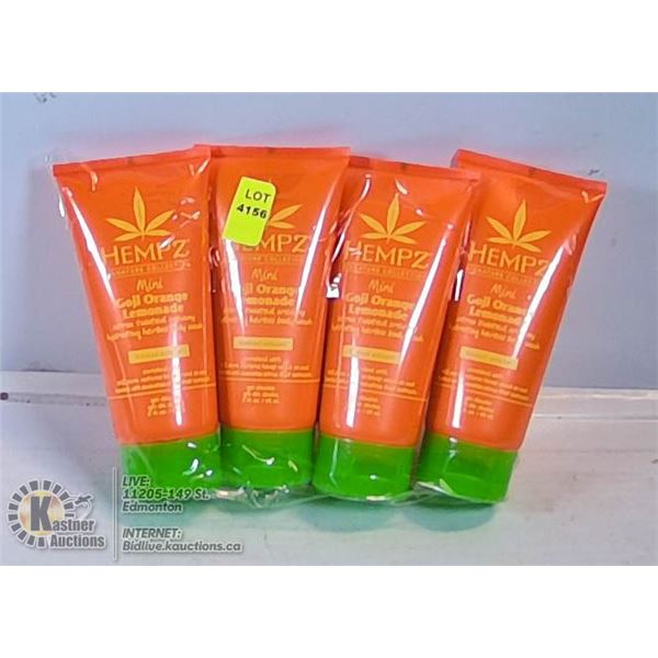 LOT OF 4 HEMPZ MINI GOJI ORANGE LEMONADE CITRUS