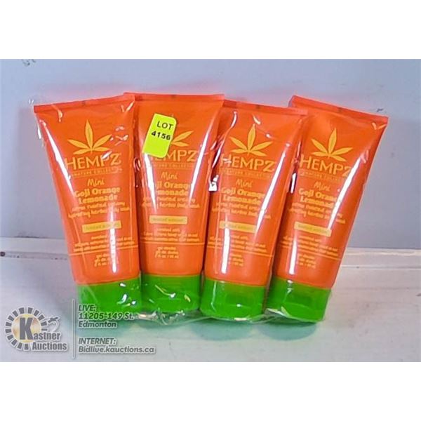 LOT OF 4 HEMPZ MINI GOJI ORANGE LEMONADE CITRUS