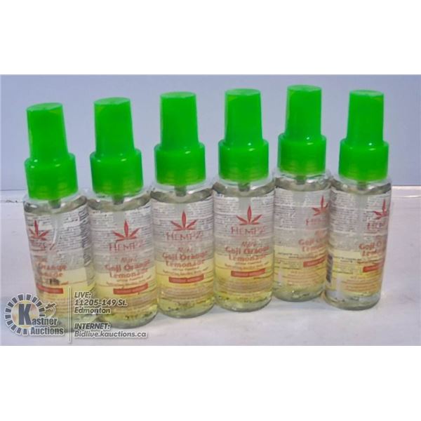 LOT OF 6 HEMPZ MINI GOJI ORANGE LEMONADE CITRUS