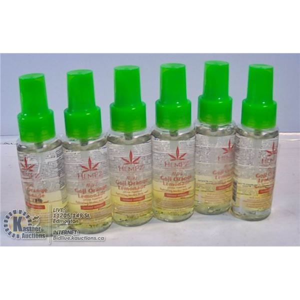 LOT OF 6 HEMPZ MINI GOJI ORANGE LEMONADE CITRUS