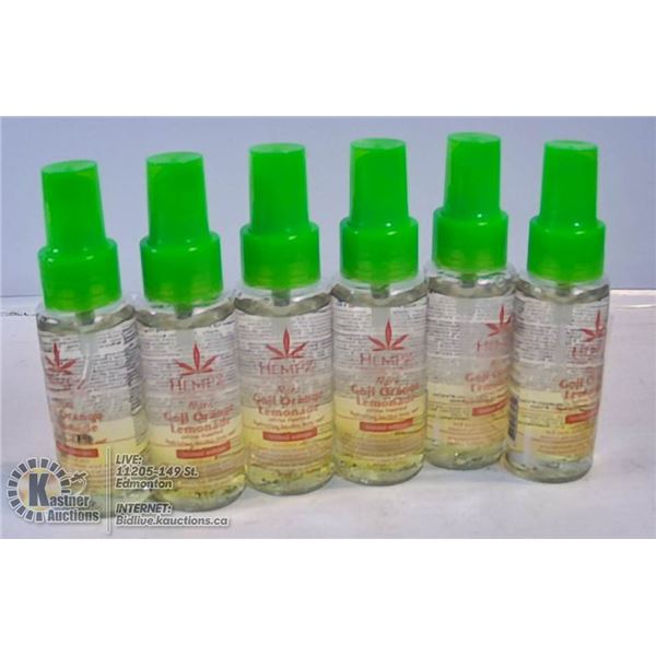 LOT OF 6 HEMPZ MINI GOJI ORANGE LEMONADE CITRUS