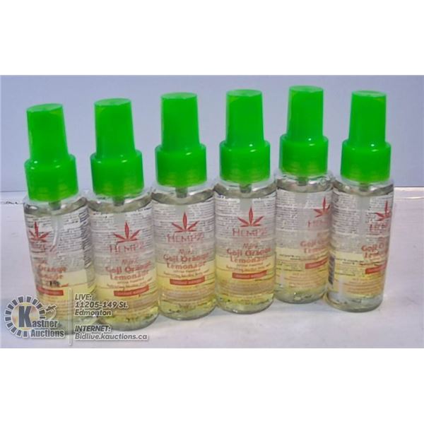 LOT OF 6 HEMPZ MINI GOJI ORANGE LEMONADE CITRUS