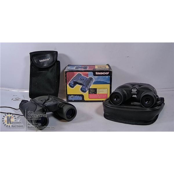 A LOT OF 2 BINOCULARS TASCO