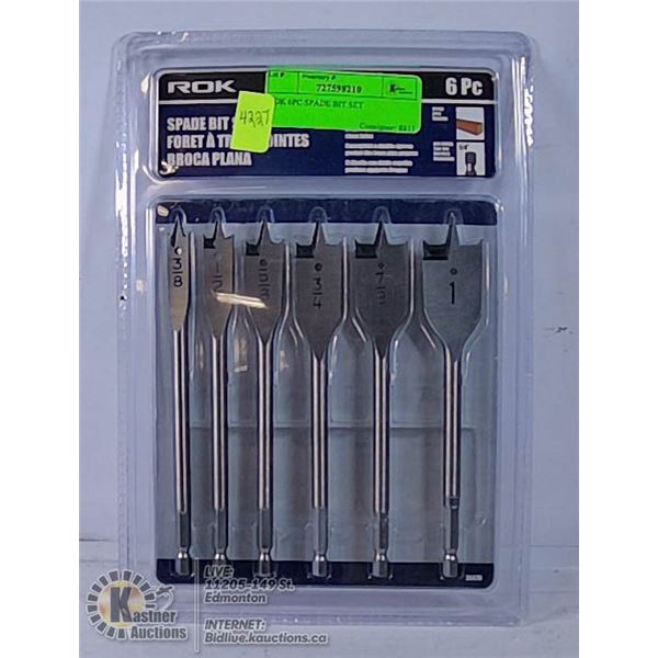 ROK 6PC SPADE BIT SET