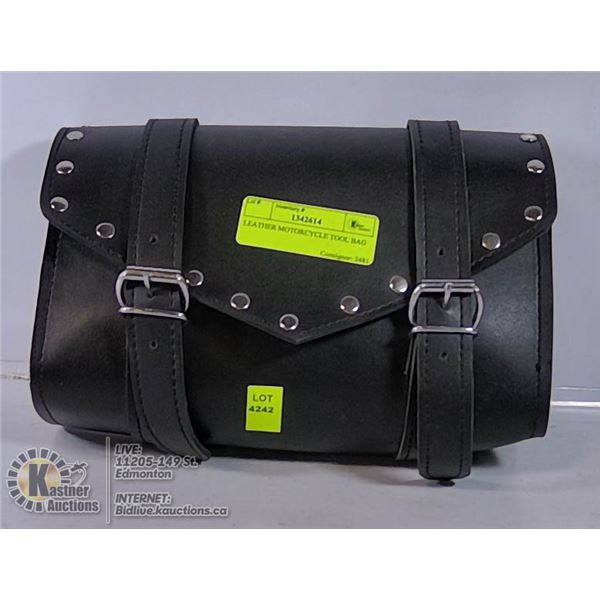 LEATHER MOTORCYCLE TOOL BAG