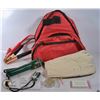 Image 1 : BAGGED CAR BAG - INCLUDES BOOSTER CABLES,