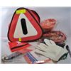 Image 1 : BAGGED SAFETY KIT - INCLUDES BOOSTER CABLES,