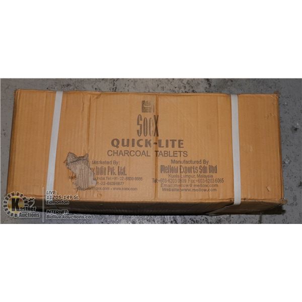 QUICKLITE CHARCOAL TABLETS FOR HOOKAH PIPE.