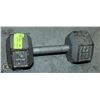 Image 1 : 25 LB. HEXAGON METAL DUMBBELL