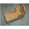 Image 1 : WOODEN DOLL ROCKING CRADLE