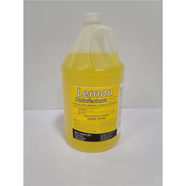 1 GALLON OF LEMON CLEANER AND DISINFECTANT