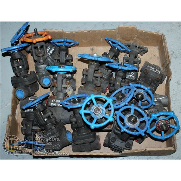 LOT OF VELAN &  NEWCON 3/4-1" VALVES