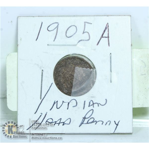 INDIAN HEAD PENNY 1905.