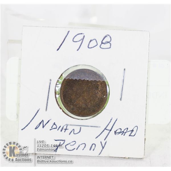 INDIAN HEAD PENNY 1908