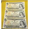 Image 1 : 27)  LOT OF 3 CANADIAN 1973 $1.00 BANK