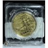 Image 1 : GOLD PLATED BITCOIN IN ROTATING CASE