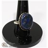Image 1 : #53-LAPIZ LAZULI RING/ SIZE 7.5