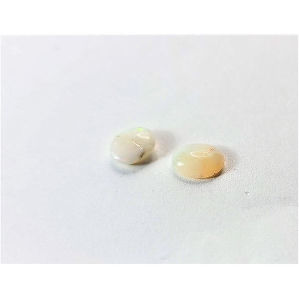 24)  LOT OF 2 NATURAL OVAL WHITE AUSTRALIAN