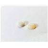 Image 1 : 24)  LOT OF 2 NATURAL OVAL WHITE AUSTRALIAN