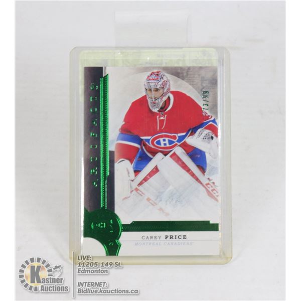 CAREY PRICE LIMITED UPPERDECK ARTIFACT CARD