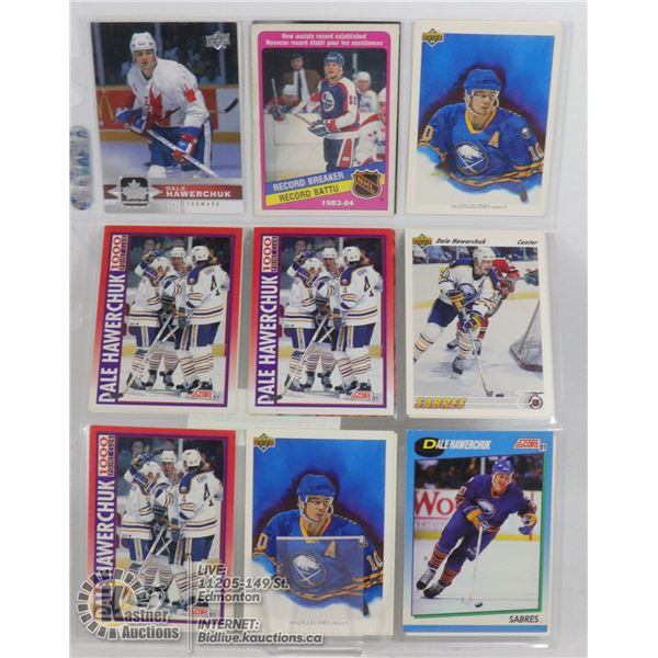 18 DALE HAWERCHUK HOCKEY CARDS RIP