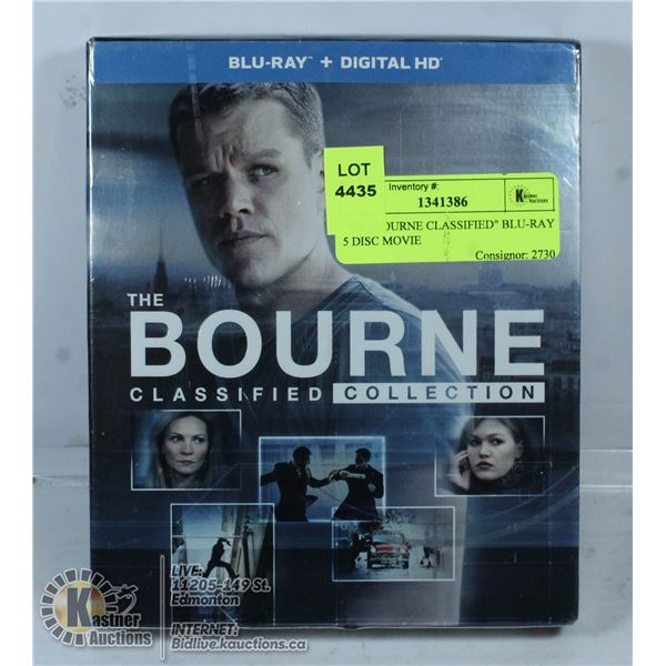 "THE BOURNE CLASSIFIED" BLU-RAY 5 DISC MOVIE