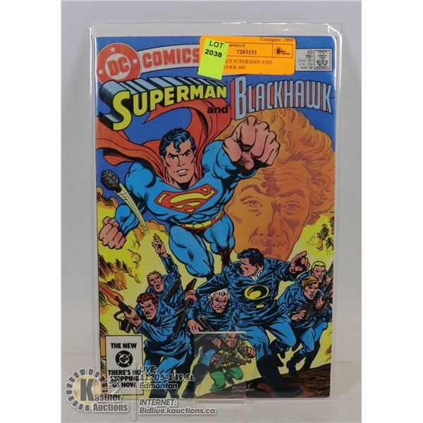 DC COMICS SUPERMAN AND BLACKHAWK #69