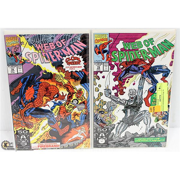 WEB OF SPIDERMAN #78 & 79