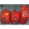 Image 1 : LOT OF THREE 20L JERRY CANS.