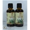Image 1 : TWO BOTTLES OF 100% PURE AND NATURAL HEMP OIL.