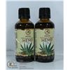 Image 1 : TWO BOTTLES OF 100% PURE AND NATURAL HEMP OIL.