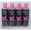 Image 1 : 4 BOTTLES OF CRAZY COLOR PINK SHAMPOO FOR ALL PINK