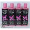 Image 1 : 4 BOTTLES OF CRAZY COLOR PINK SHAMPOO FOR ALL PINK
