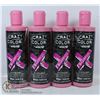 Image 1 : 4 BOTTLES OF CRAZY COLOR PINK SHAMPOO FOR ALL PINK