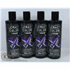 Image 1 : 4 BOTTLES OF CRAZY COLOR PURPLE SHAMPOO FOR ALL