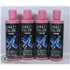 Image 1 : 4 BOTTLES OF CRAZY COLOR BLUE SHAMPOO FOR ALL BLUE