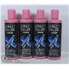 Image 1 : 4 BOTTLES OF CRAZY COLOR BLUE SHAMPOO FOR ALL BLUE