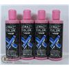Image 1 : 4 BOTTLES OF CRAZY COLOR BLUE SHAMPOO FOR ALL BLUE