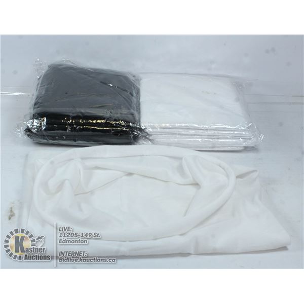 10 PCS EXTREMELY SOFT BANDANA FACE MASKS. BLACK