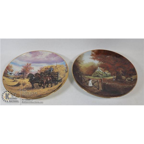 COLLECTOR PLATES-HARVEST GOLD/AUTUMN GRANDEUR