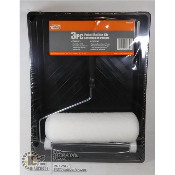 NEW 3PC PAINT ROLLER KIT