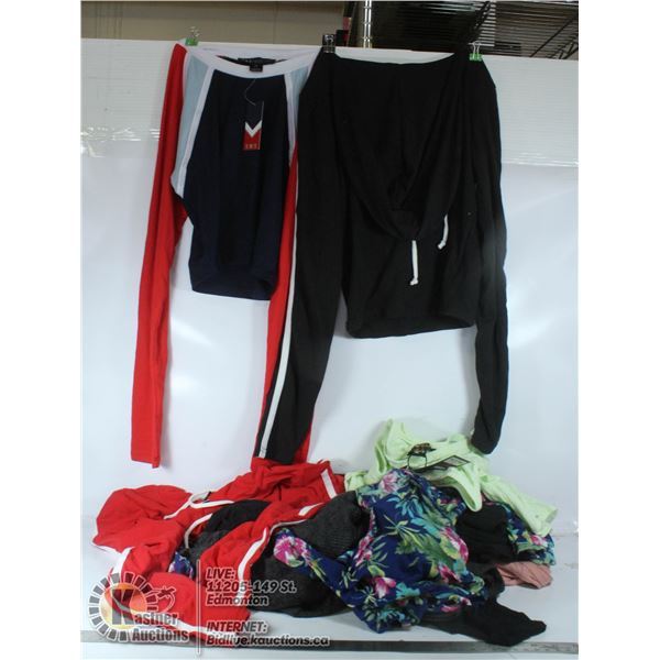 BOX OF NEW SUMMER TOPS AND CROPS