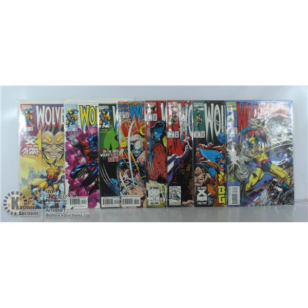 LOT OF 8 WOLVERINE COLLECTOR COMICS, VARIOUS #S
