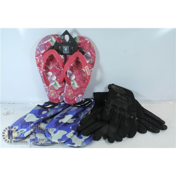 TWO PAIRS OF MECHANICS GLOVES, SIZE 6 PLAYBOY