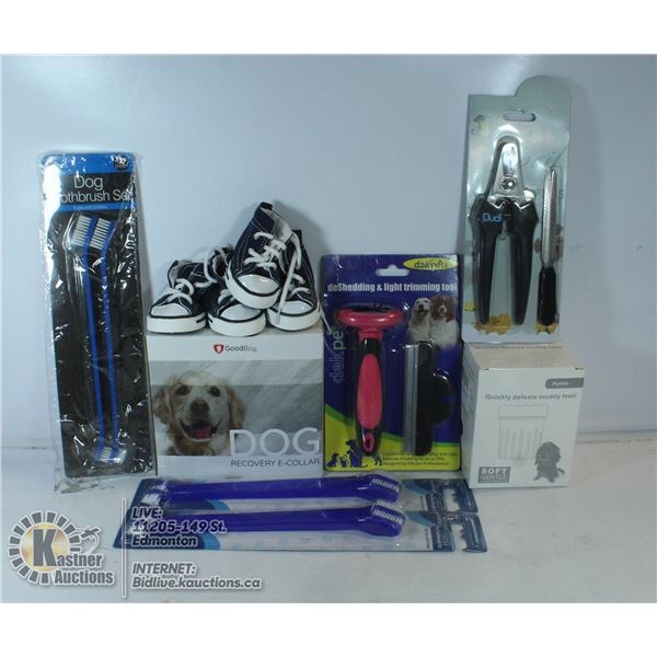 PET LOT GEARED TOWARD SMALL BREED DOGS. INCLUDES 5