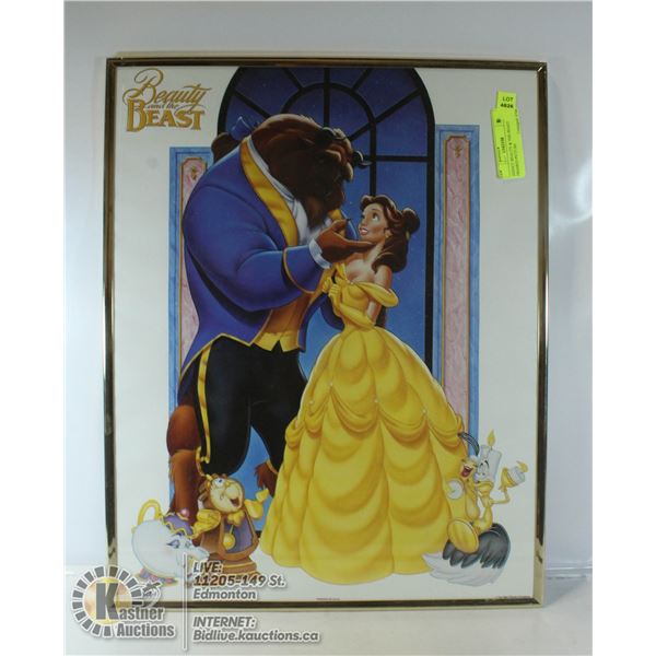 DISNEY BEAUTY & THE BEAST FRAMED PICTURE