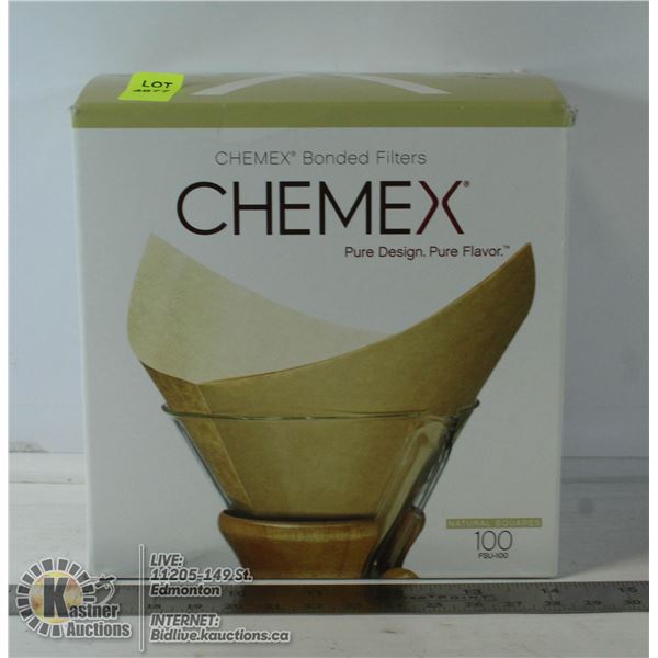 CHEMEX BONDED FILTERS GIVES BETTER RICHER FLAVOUR