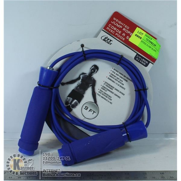 9FT WEIGHTED JUMP ROPE