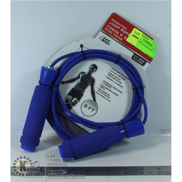 9FT WEIGHTED JUMP ROPE