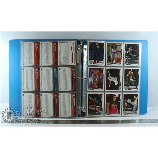 BINDER OF WRESTLING CARDS WITH SOME INSERTS